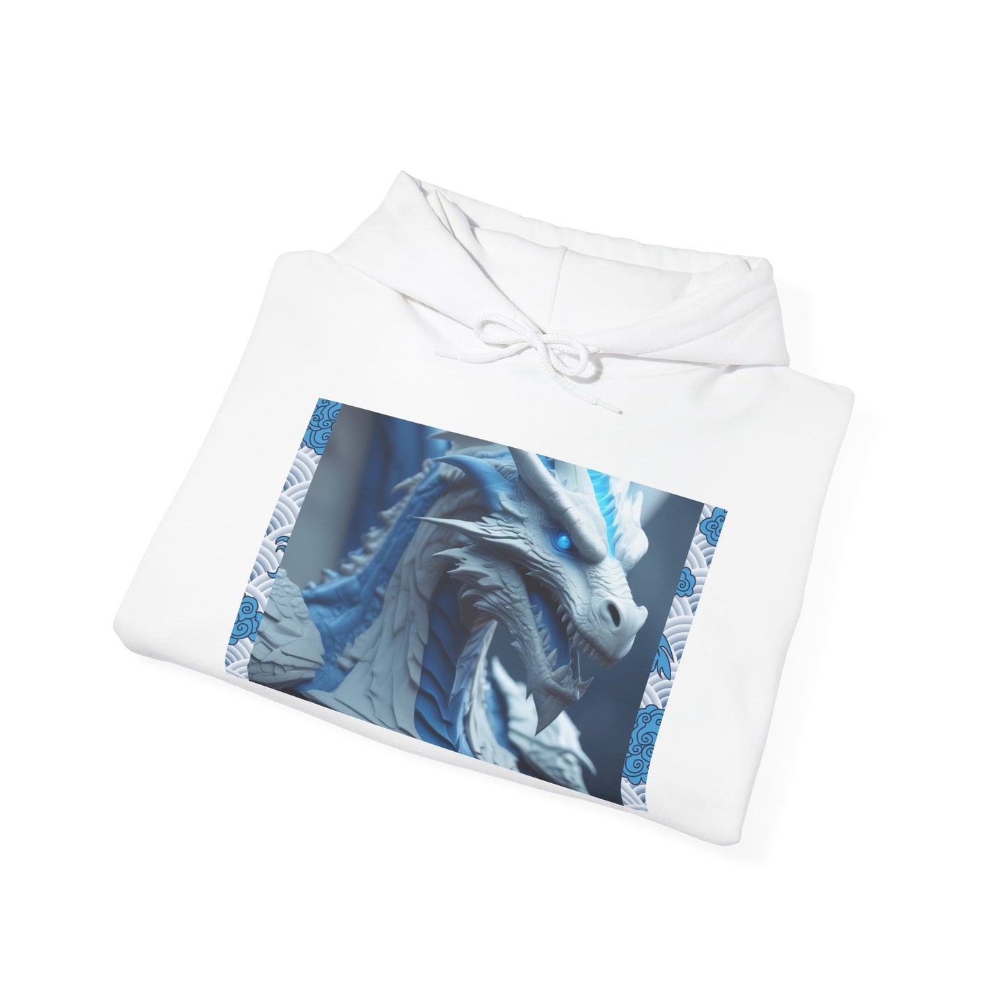 Blue Dragon Unisex Hoodie - Chill Vibes, Unique Gift for Gamers, Fantasy Art Wear, Cozy Street Style, Perfect for Any Occasion