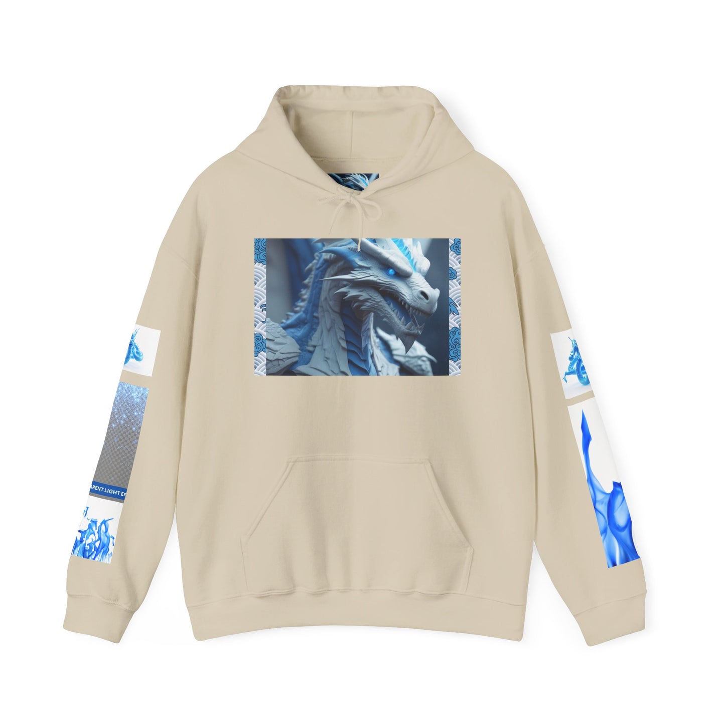 Blue Dragon Unisex Hoodie - Chill Vibes, Unique Gift for Gamers, Fantasy Art Wear, Cozy Street Style, Perfect for Any Occasion