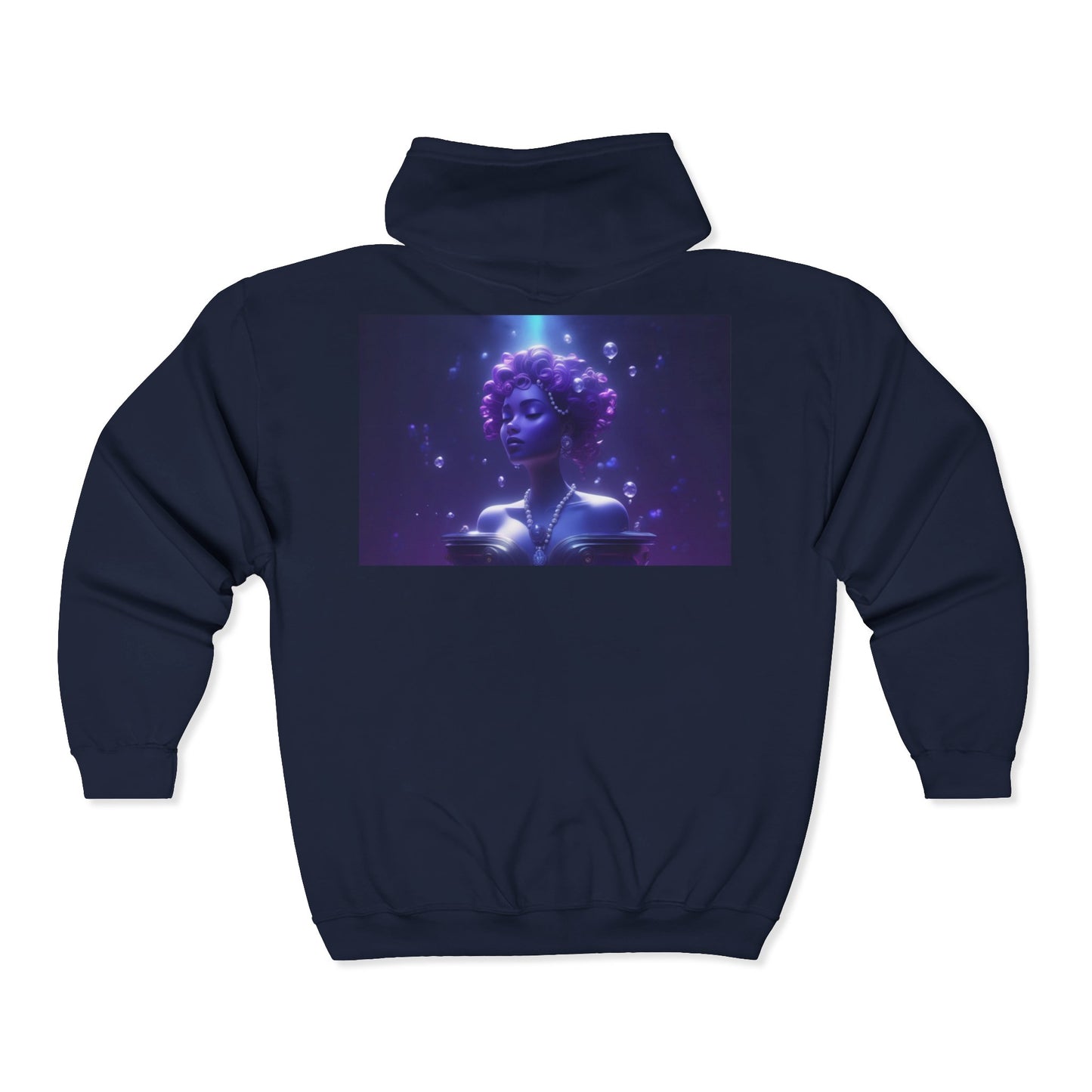 Gemini Zodiac Unisex Hoodie - Blue and Purple Twins Sign Sweatshirt