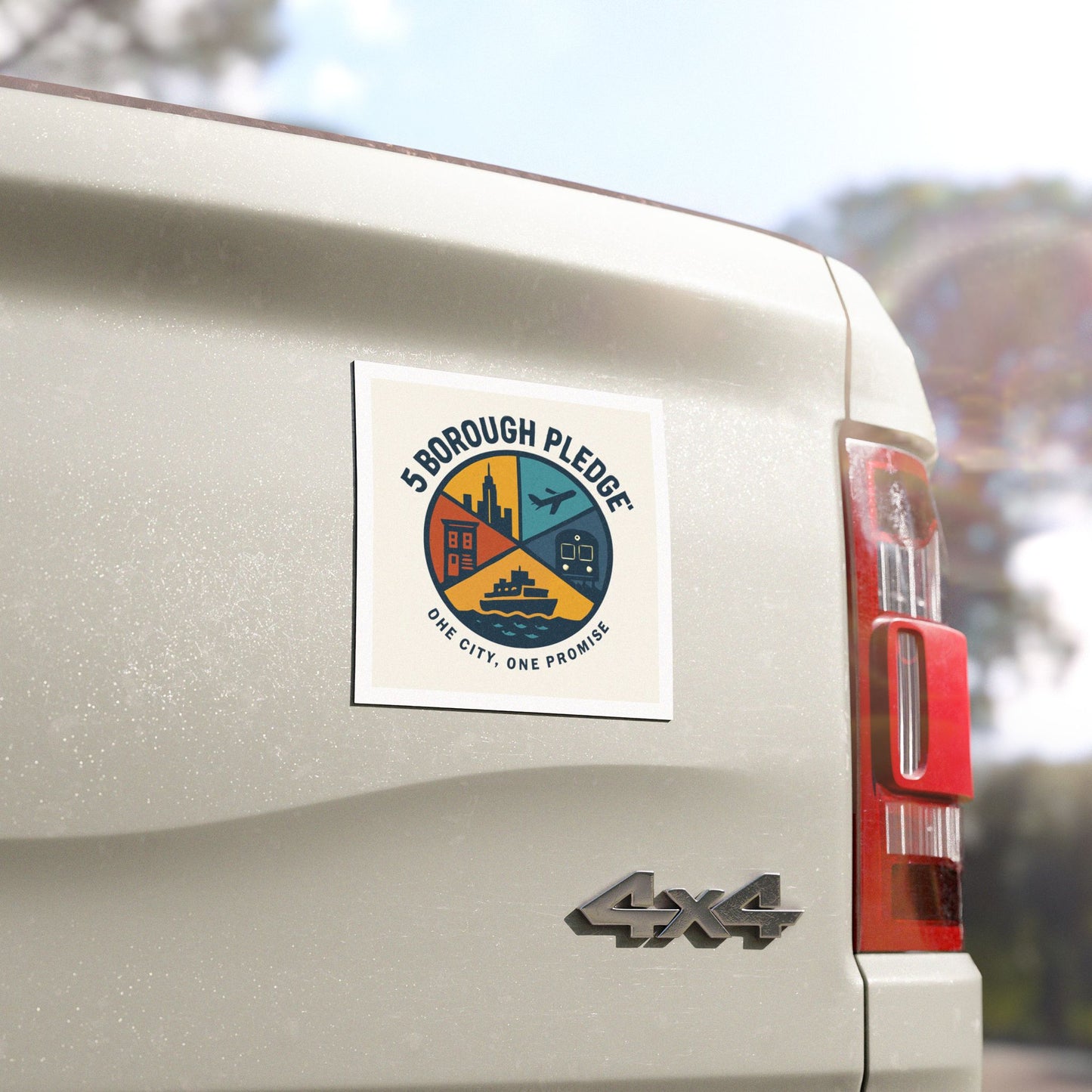 Car Magnets - 5 Borough Pledge Unity Symbol