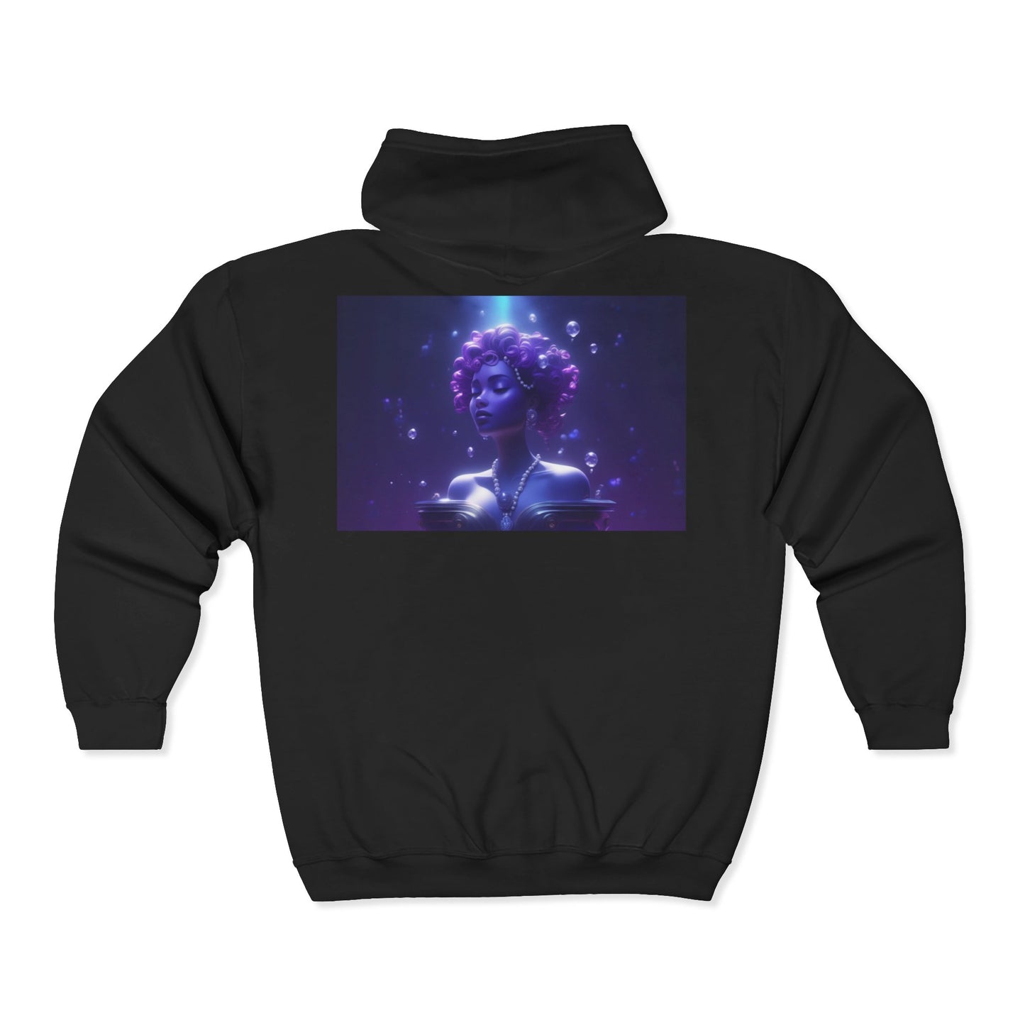 Gemini Zodiac Unisex Hoodie - Blue and Purple Twins Sign Sweatshirt