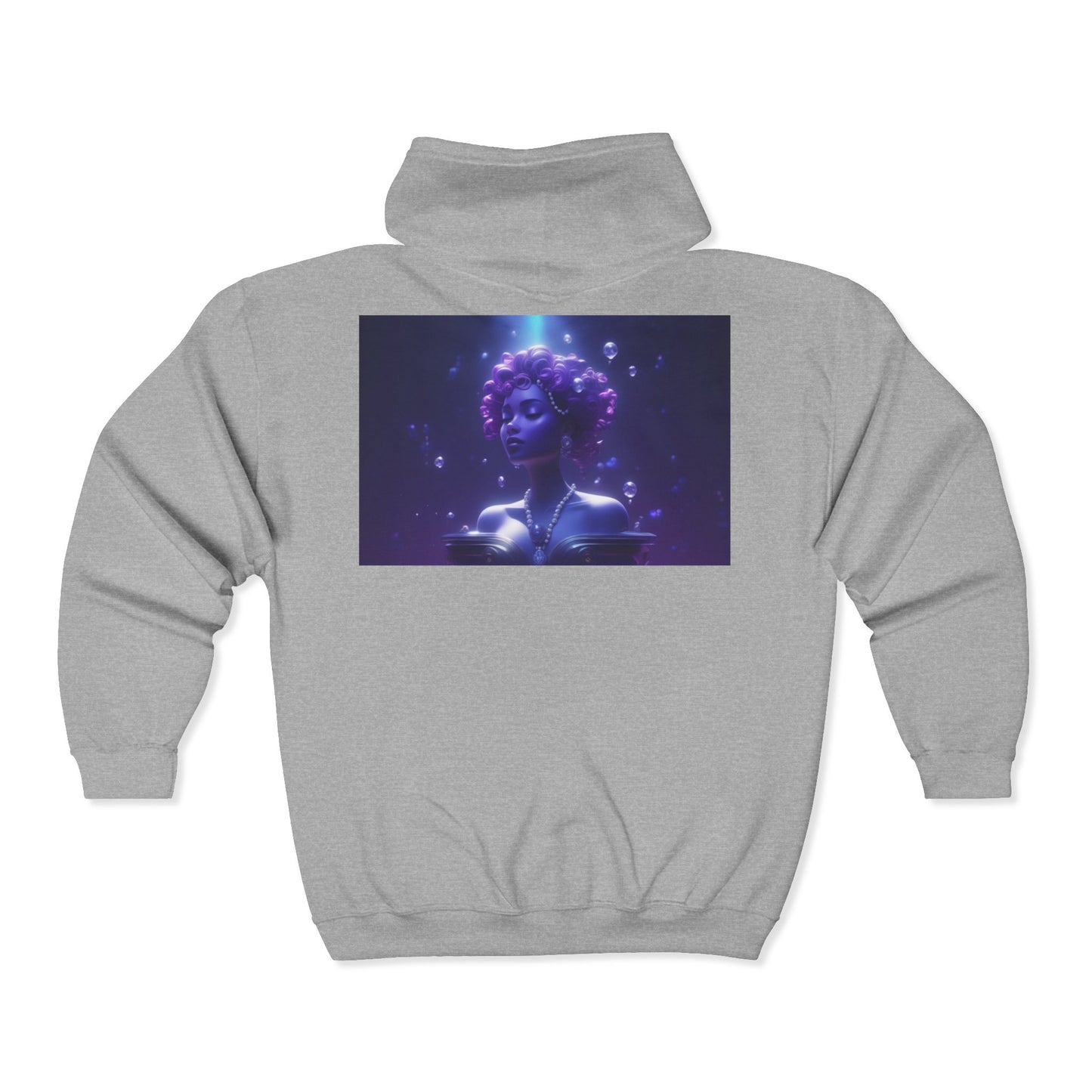 Gemini Zodiac Unisex Hoodie - Blue and Purple Twins Sign Sweatshirt