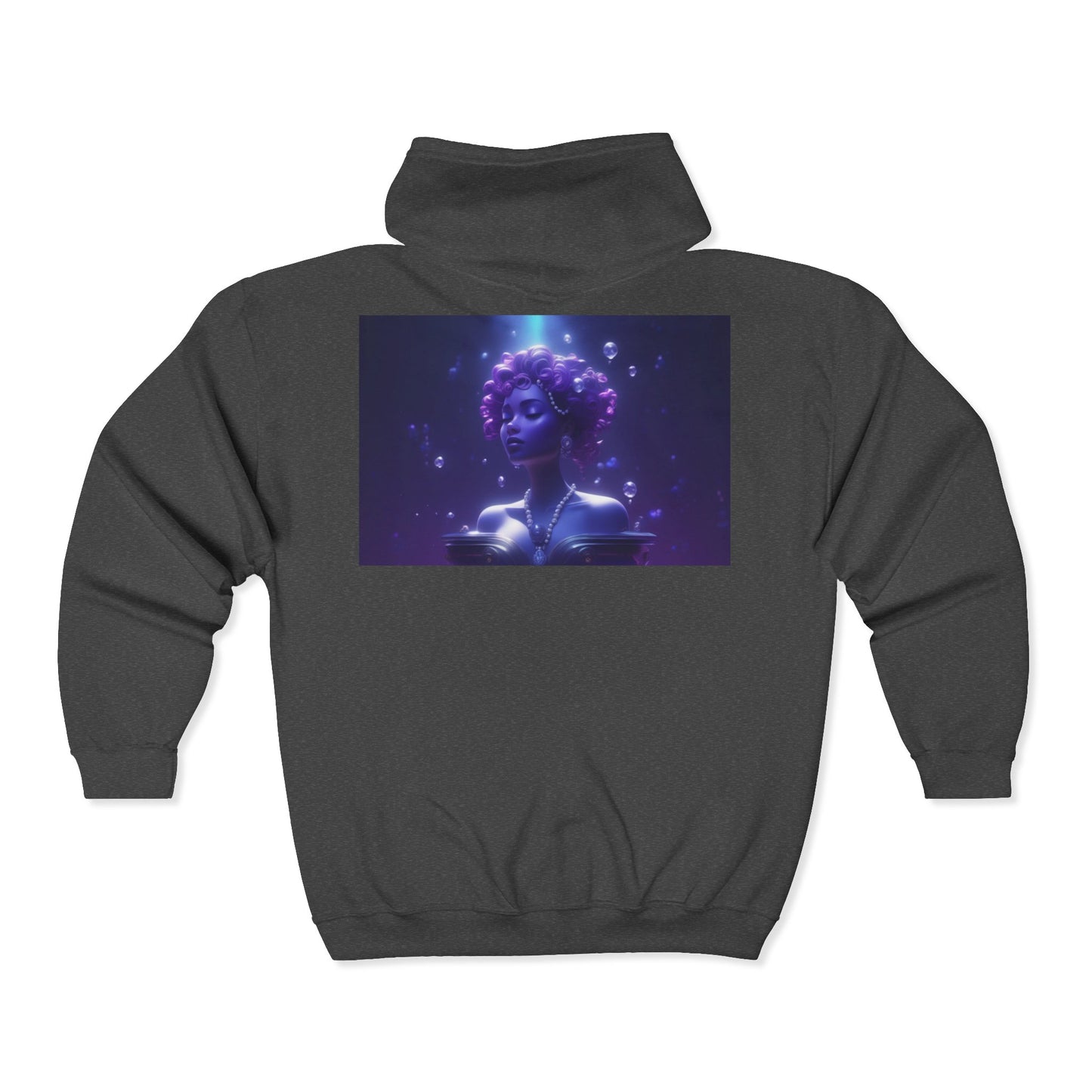 Gemini Zodiac Unisex Hoodie - Blue and Purple Twins Sign Sweatshirt