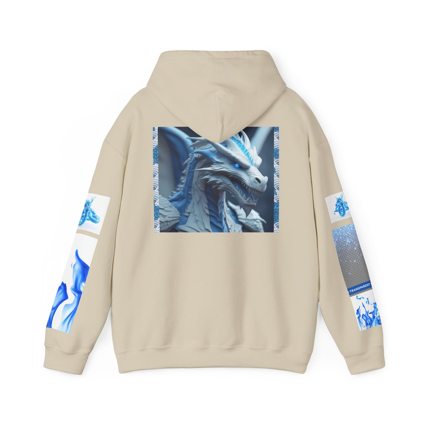 Blue Dragon Unisex Hoodie - Chill Vibes, Unique Gift for Gamers, Fantasy Art Wear, Cozy Street Style, Perfect for Any Occasion