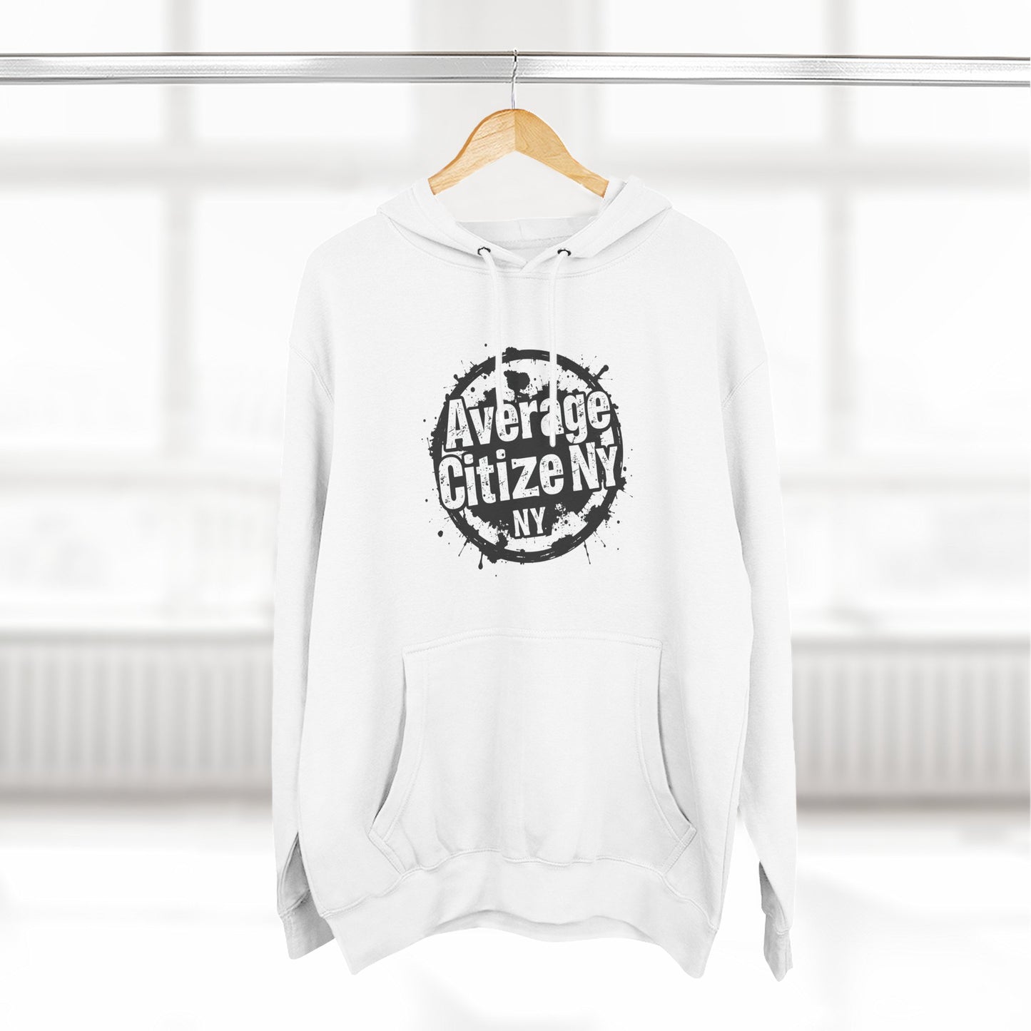 Fleece Hoodie City Graphic Urban Trendy Teens Average Citizen NY