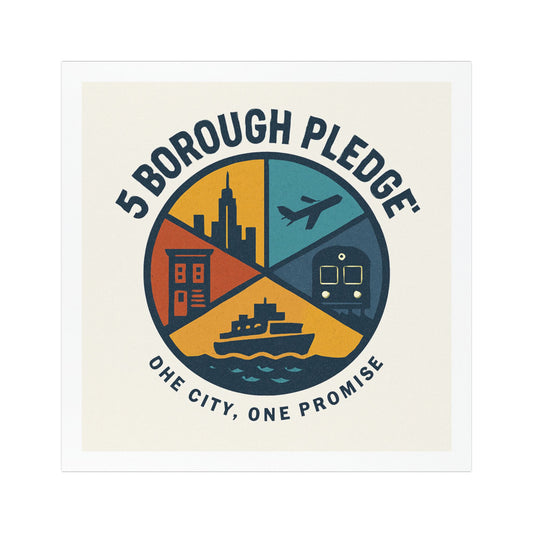 Car Magnets - 5 Borough Pledge Unity Symbol