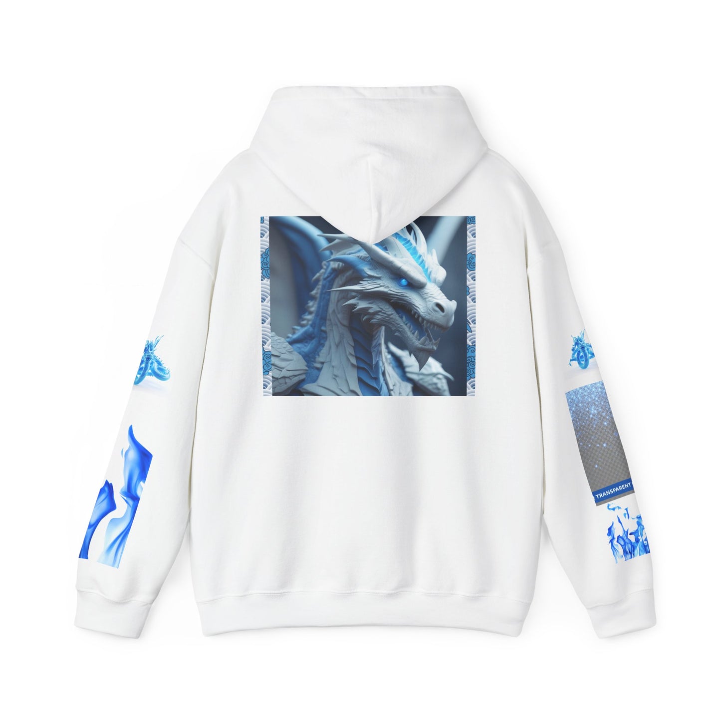 Blue Dragon Unisex Hoodie - Chill Vibes, Unique Gift for Gamers, Fantasy Art Wear, Cozy Street Style, Perfect for Any Occasion