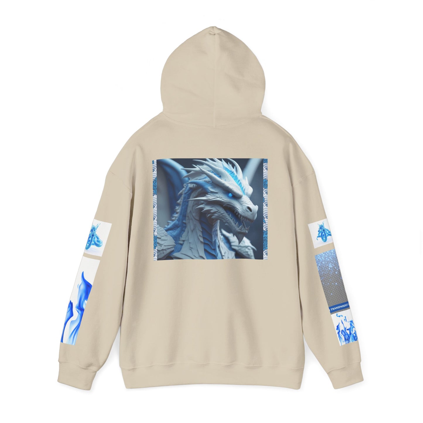 Blue Dragon Unisex Hoodie - Chill Vibes, Unique Gift for Gamers, Fantasy Art Wear, Cozy Street Style, Perfect for Any Occasion